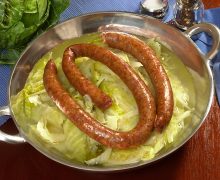 Cabbage and Conecuh Sausage