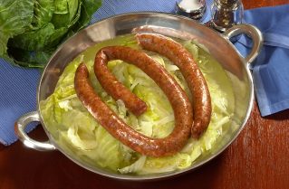 Cabbage and Conecuh Sausage