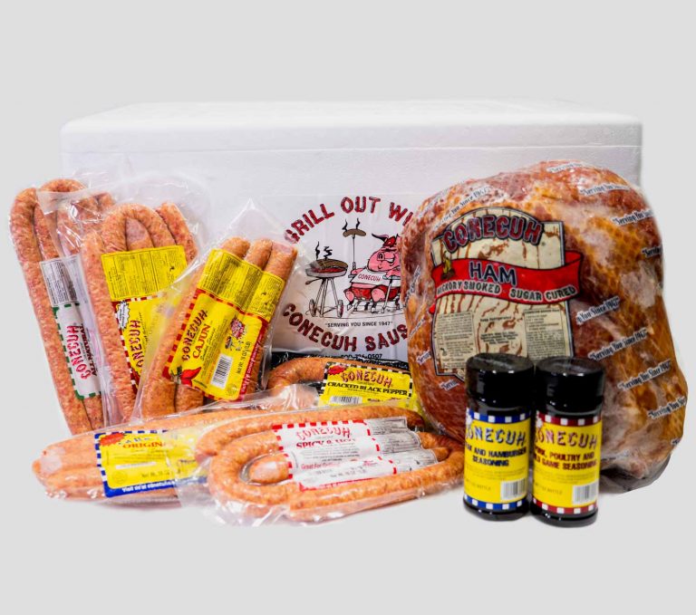 Ham & Sausage Assortment Gift Box (23 lbs) Conecuh Sausage