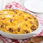 Mac and Cheese with Conecuh Sausage