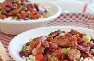 Easy Red Beans and Rice with Conecuh Sausage